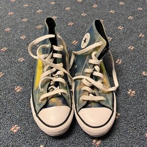 Converse Chuck Taylor All Star High Top Junior 5 Sneakers Shine Shimmer Metallic